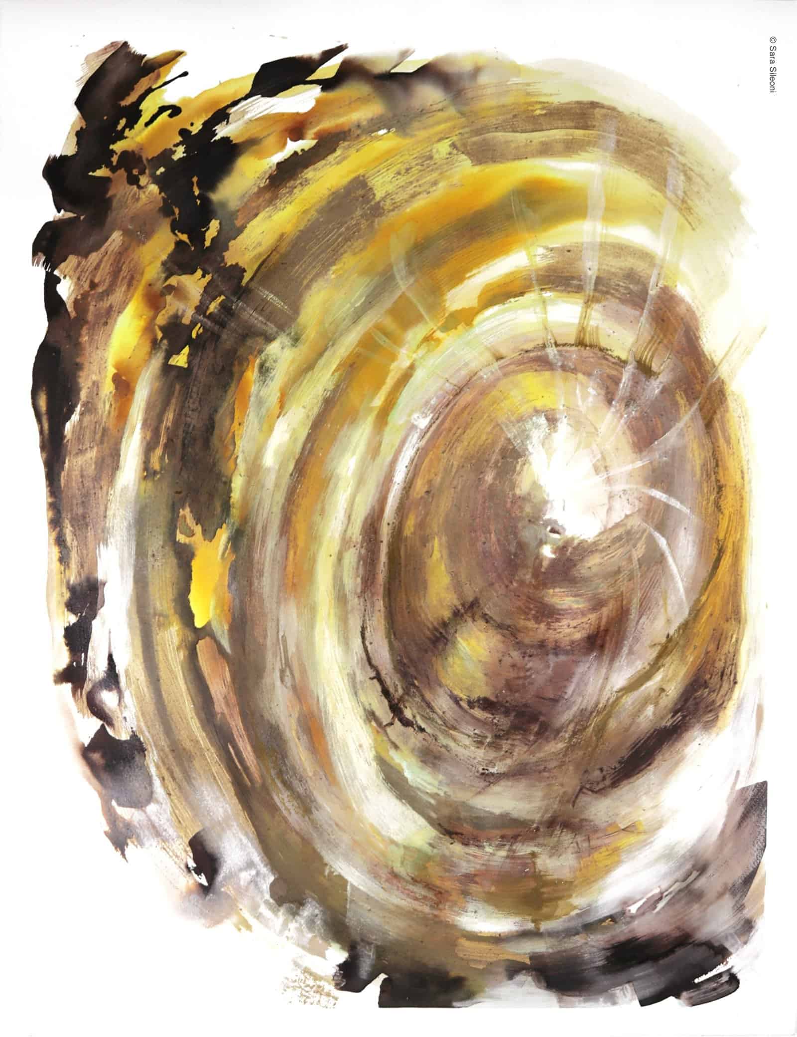 Turbine (ecoline, terra e gessetti, 56x76cm)_©Sara Sileoni